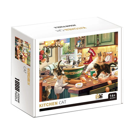 1000 Pieces Kitchen Cat Jigsaw Puzzle