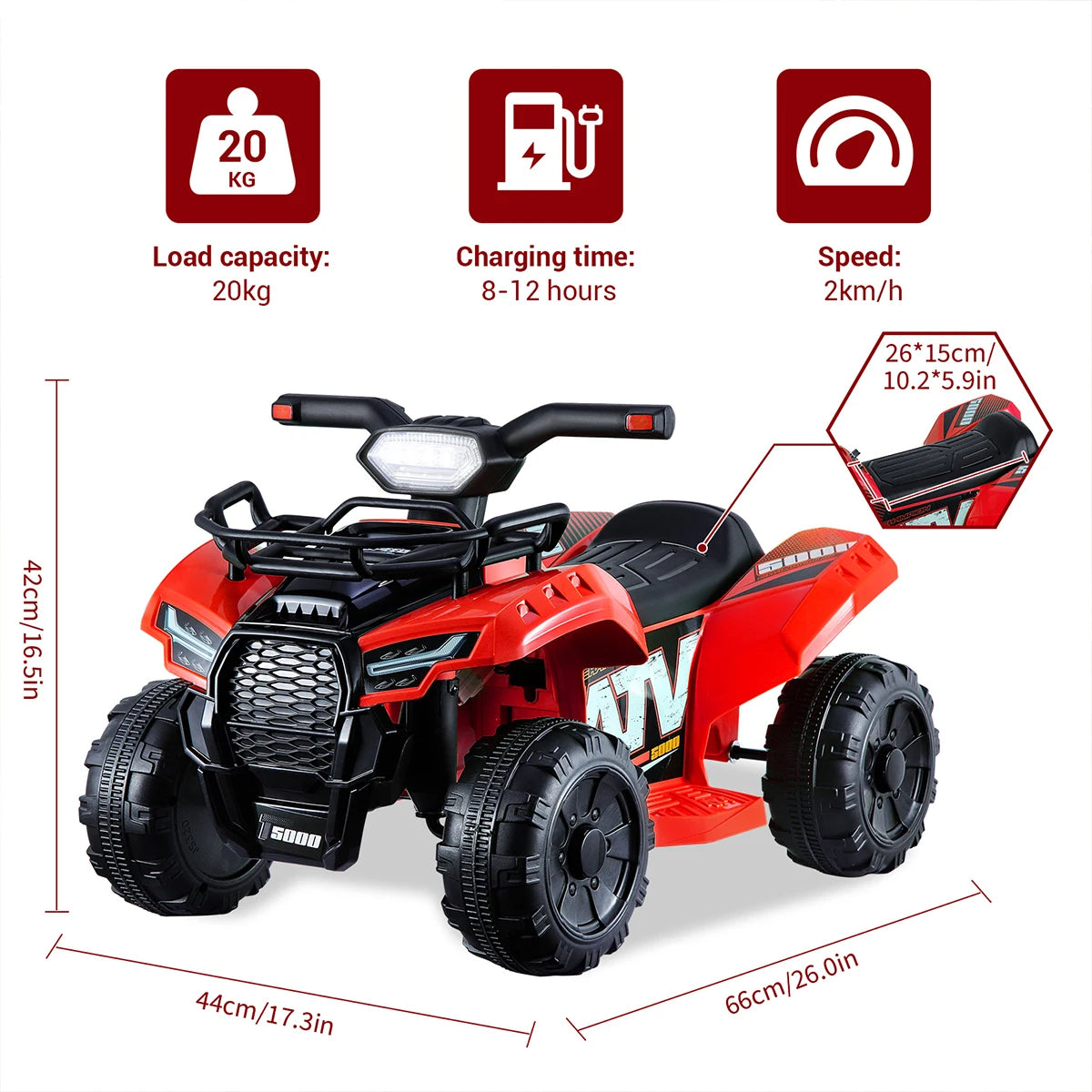 ATV Electric Ride-On Quad Bike Vehicle for Kids