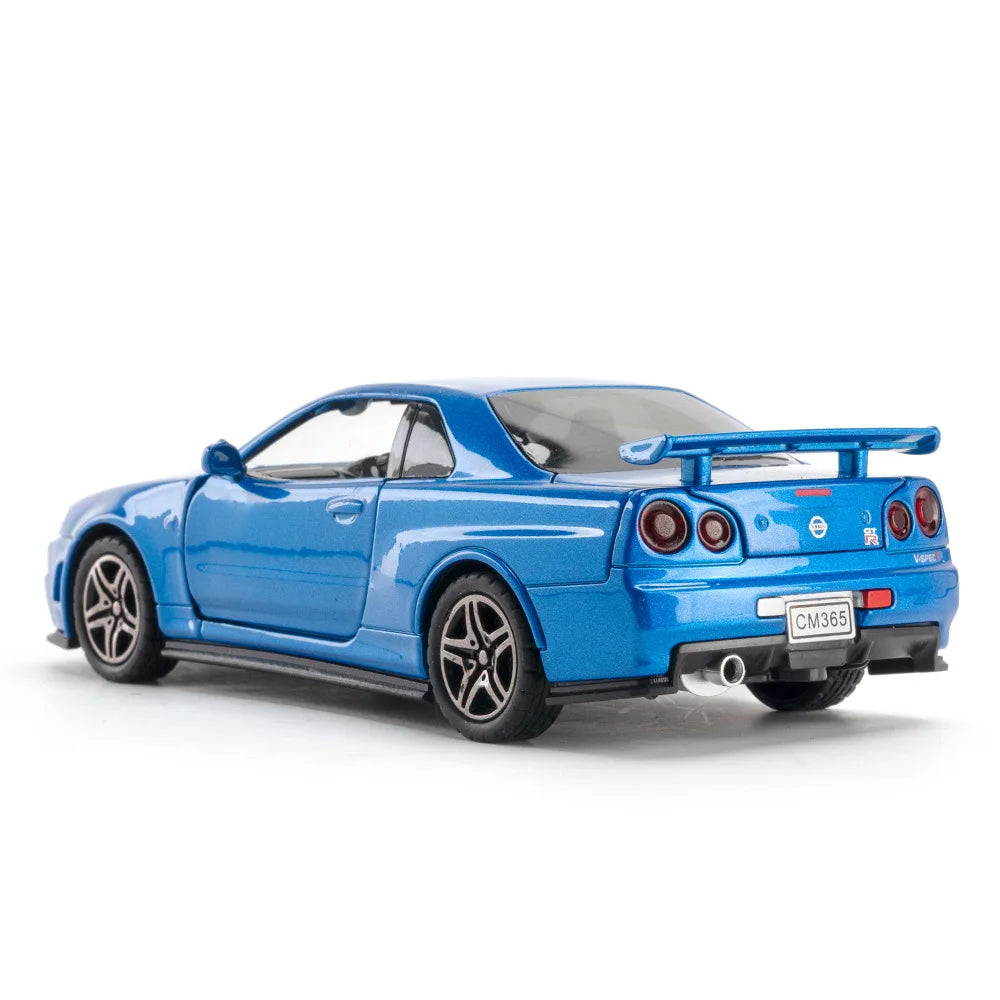 Skyline Ares GTR R34 Diecast Sports Car