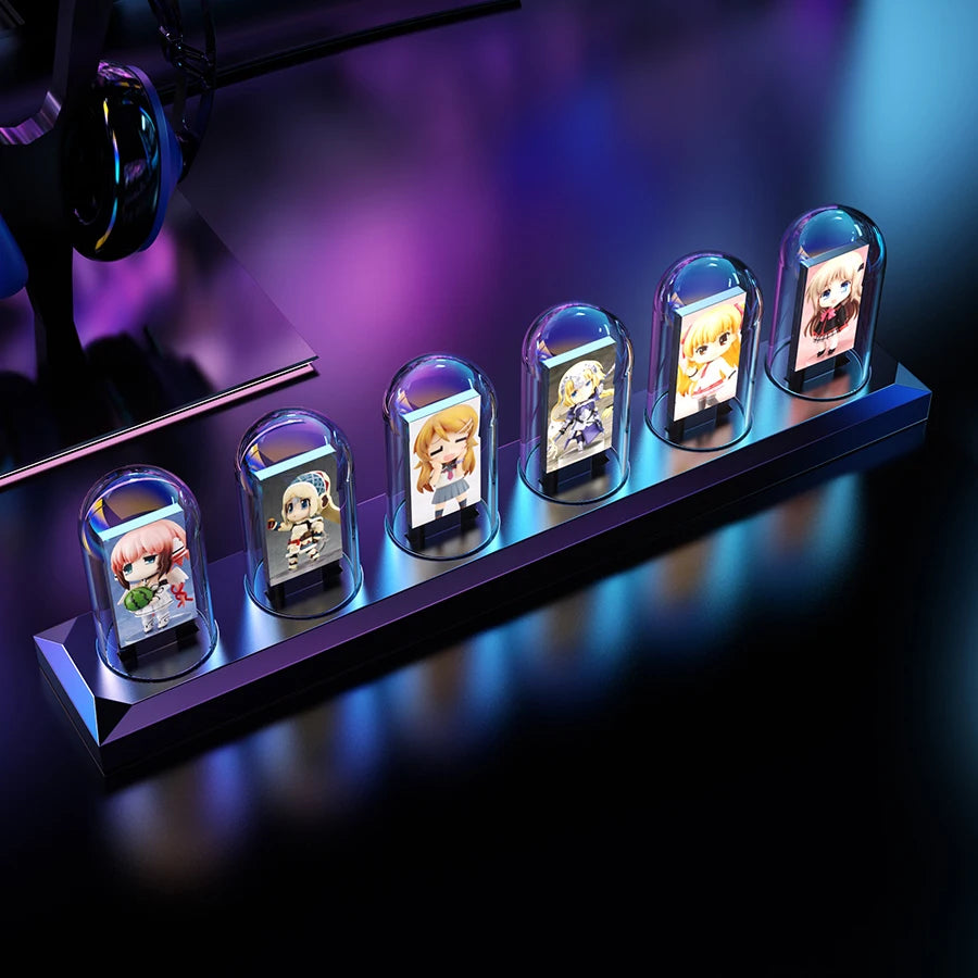 Customisable Digital Nixie Tube Table LED IPS Colour Screen Lights