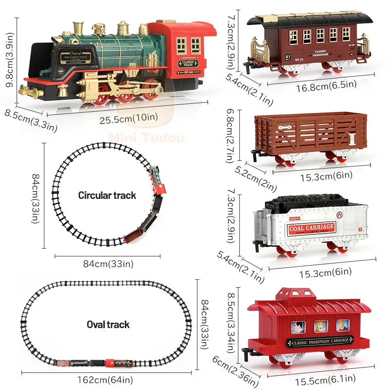 Remote Control Track and Steam Train Cart