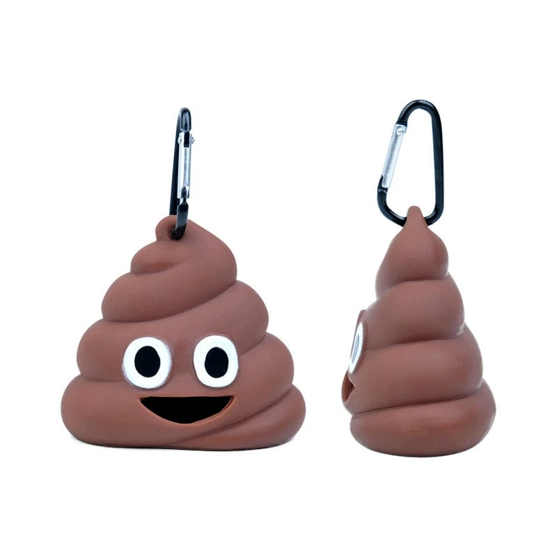 Poop Emoji Portable Pet Dog Waste Bag Dispenser