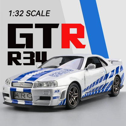 Skyline Ares GTR R34 Diecast Sports Car