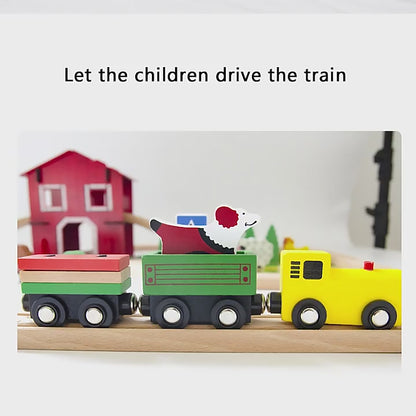 AC7529 | Red Barn Farm Train Set