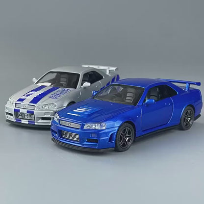 Skyline Ares GTR R34 Diecast Sports Car