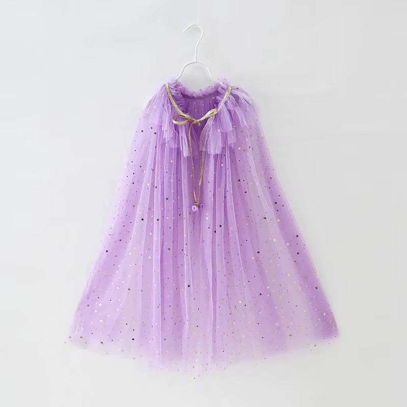 Sparkling Girls Princess Cloak Costume