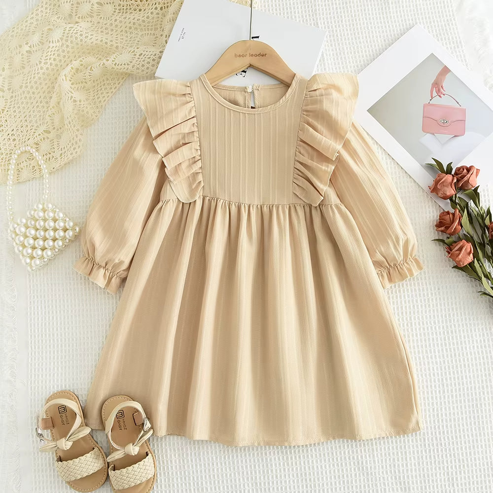 Bisque Ditsy Applique Dress