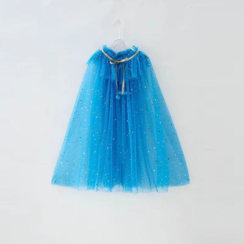 Sparkling Girls Princess Cloak Costume