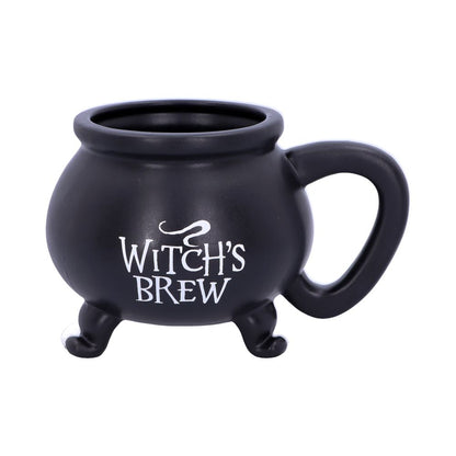 Smooth Black Witch's Brew Cauldron Mug 13.5cm