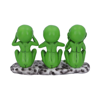 Three Wise Martians See No Hear No Speak No Evil Alien Figurines