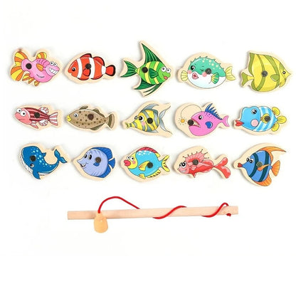 Innoplay Montessori Wooden Magnetic Fishing