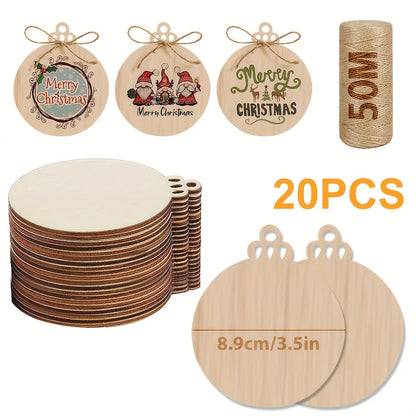 Decorative Paint Your Own Wood Slice Ornaments