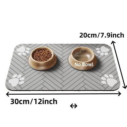 Saugfähige Futtermatte für Haustiere mit wasserdichter Gummirückseite