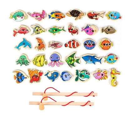 Innoplay Montessori Wooden Magnetic Fishing