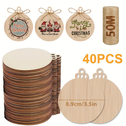 Decorative Paint Your Own Wood Slice Ornaments