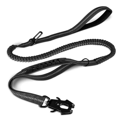 Adjustable Pet Harness Lead Vehicle Seatbelt Shock Absorbing Bungee Cord