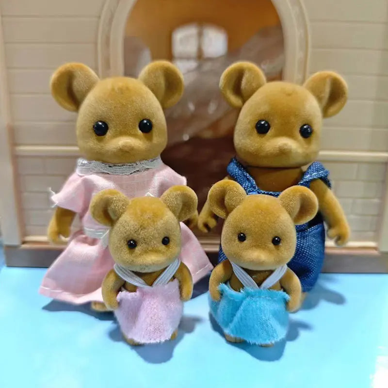 Furkins Mouse Family Doll Set