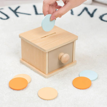 Innoplay Montessori Wooden Coin Box