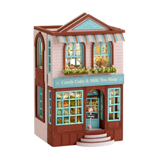 Cosyville Candy Cake & Milk Tea Shop DIY Wooden Dollhouse