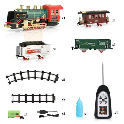 Remote Control Track and Steam Train Cart