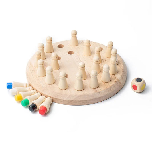 Innoplay Montessori Wooden Memory Match Stich Colour Game