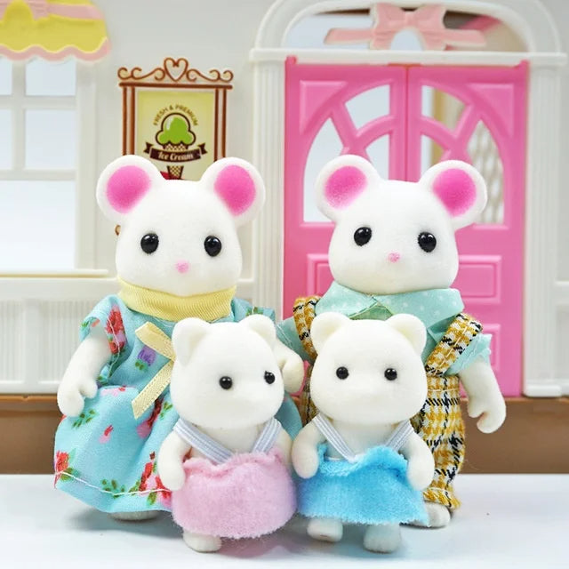 Furkins Mouse Family Doll Set