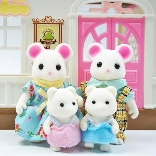 Furkins Mouse Family Doll Set