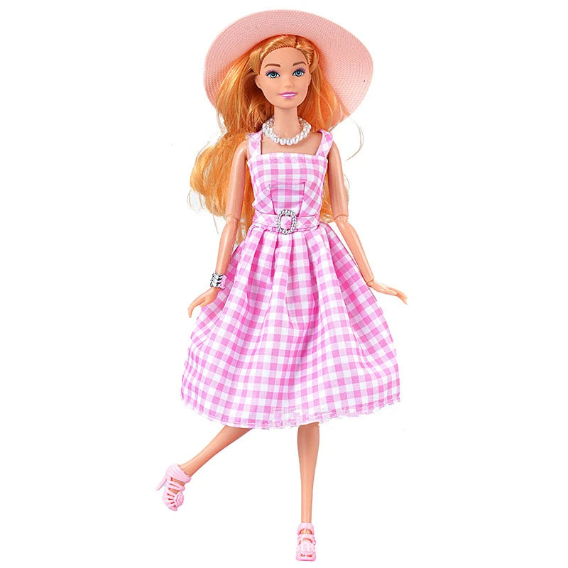 Lulu Fashion Doll Ella in Pink Gingham Dress