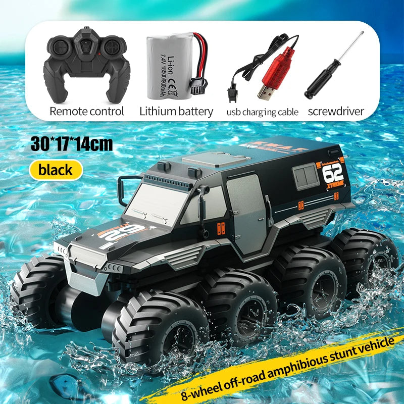 JJRC Conqueror﻿ Q137 8WD 2.4G Amphibious RC Stunt Truck