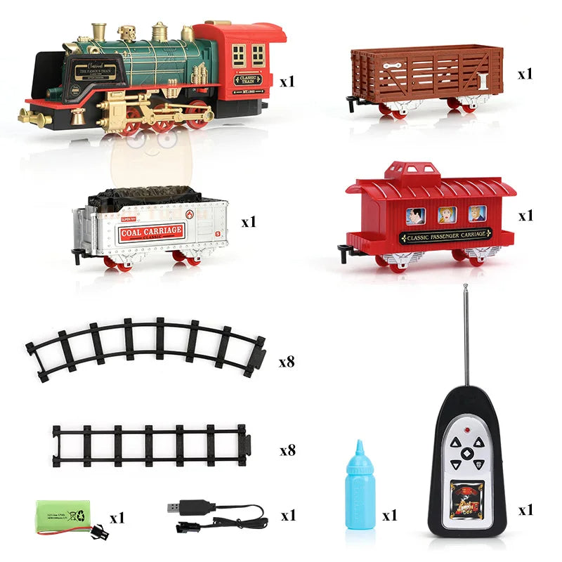 Remote Control Track and Steam Train Cart