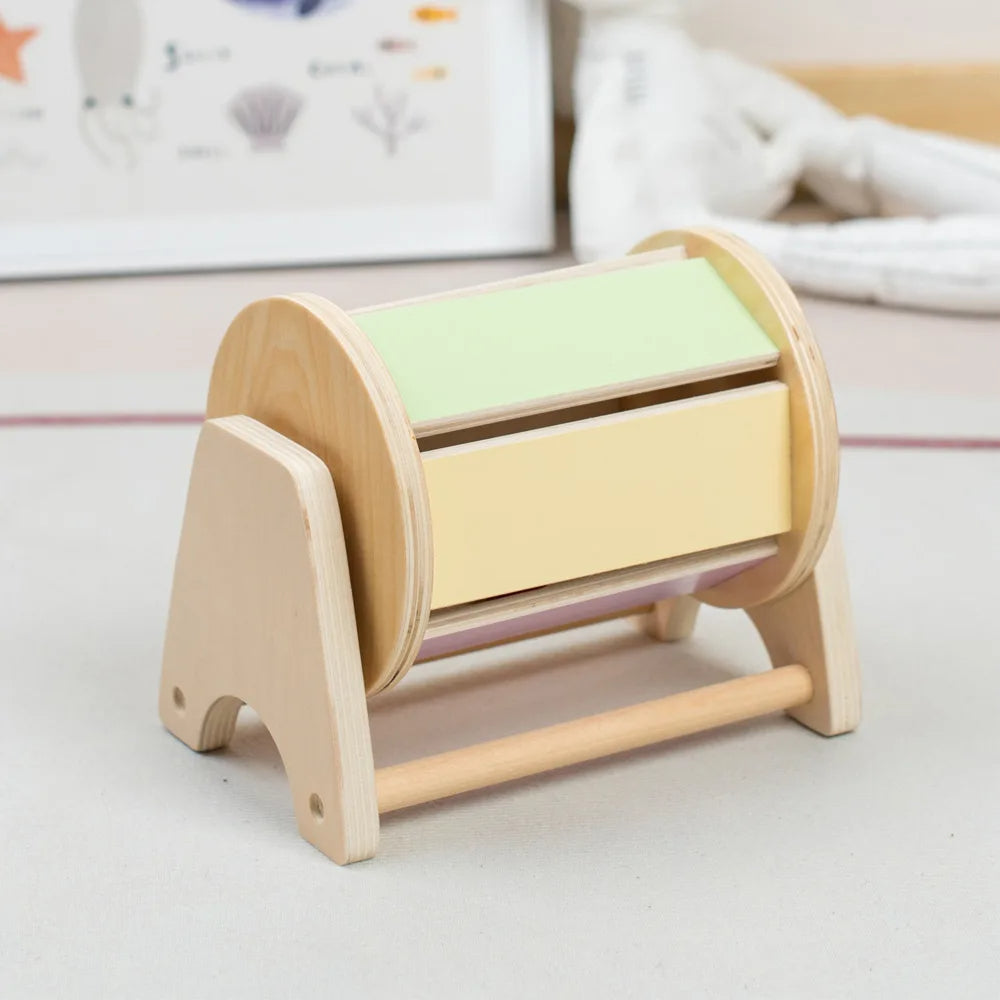 Innoplay Montessori Wooden Textile Drum