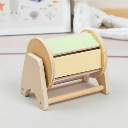 Innoplay Montessori Wooden Textile Drum