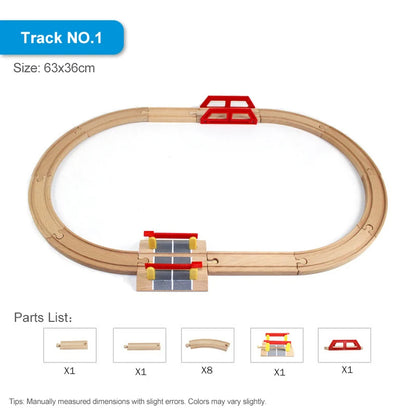 Right Track Toys Wooden Train Track Set