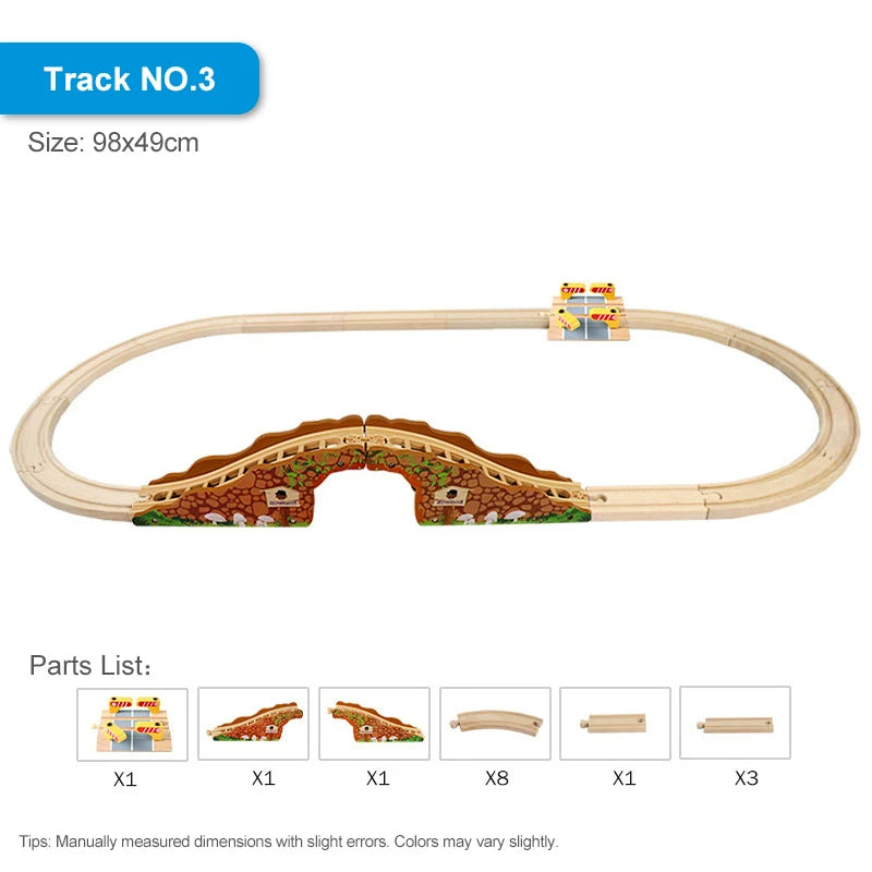 Right Track Toys Wooden Train Track Set