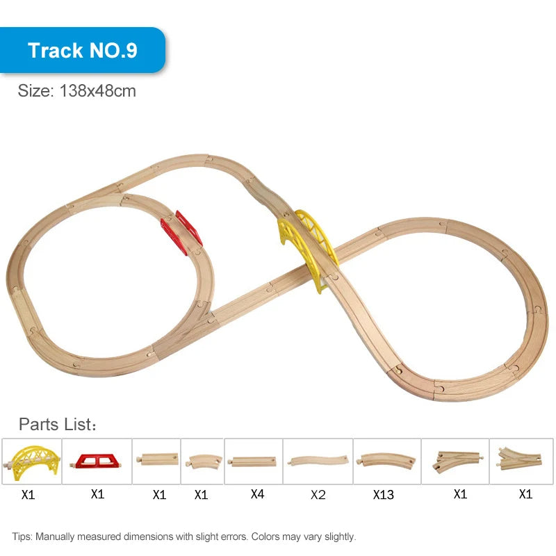 Right Track Toys Wooden Train Track Set