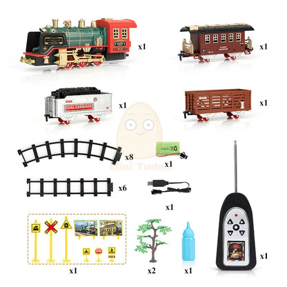 Remote Control Track and Steam Train Cart