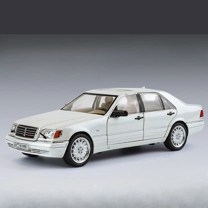 Mercedes W140 320SEL, klassisches Modellauto aus Druckgusslegierung im Maßstab 1:24